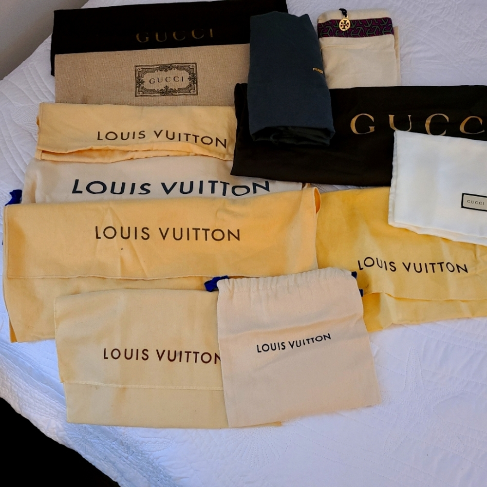 Designer dust bags